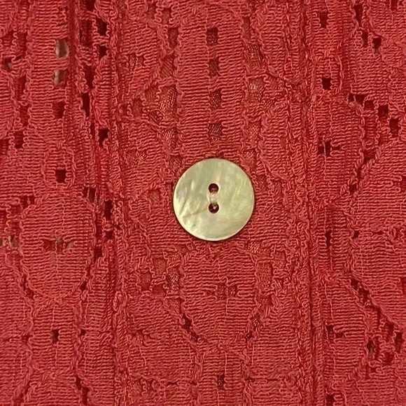 Eyelet Lace Tops Blouses Lot of 4 Ruby Rd. Petites White Hot Pink Turquoise 6 - Picture 4 of 16